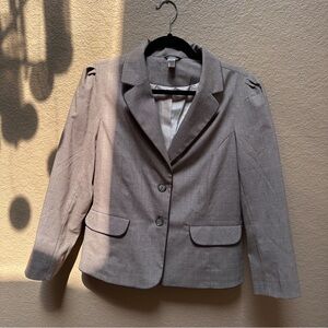 Old Navy Brown and Cream Blazer Tailored Professional